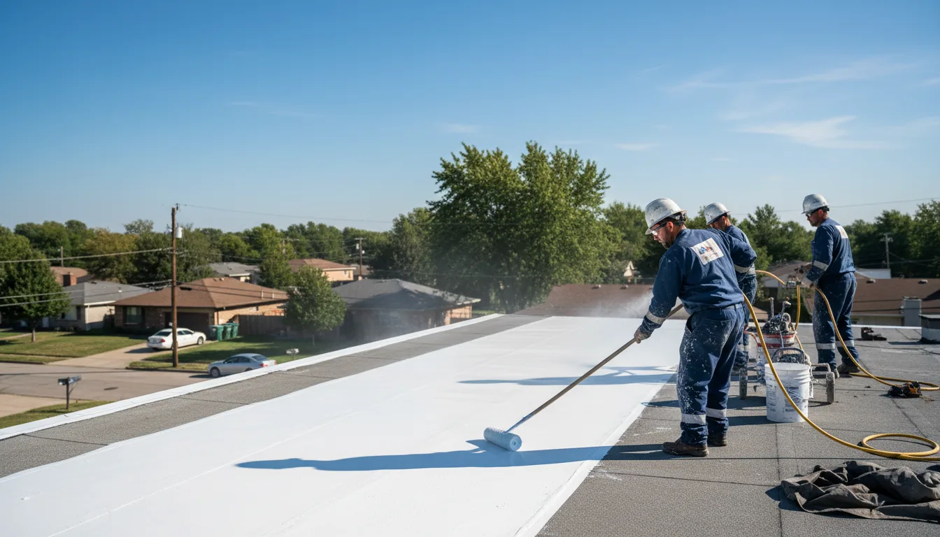 Commercial roof coating in Woodward, OK near me